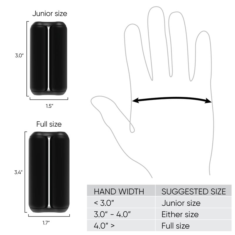 ONO Roller - Handheld Fidget Toy for Adults | Help Relieve Stress, Anxiety, Tension | Promotes Focus, Clarity | Compact, Portable Design (Black, Full Size - Aluminum) - Image 3